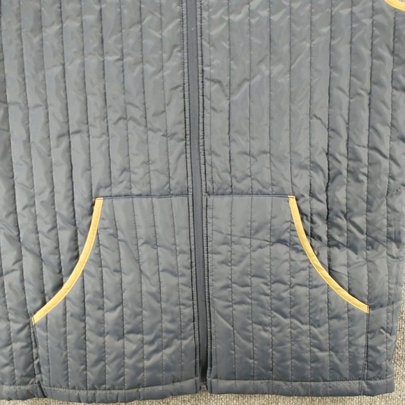 Mutual Weave Men's Puffer Vest Blue XLT Full Zip Side Pockets Lined Outdoor - Picture 4 of 10